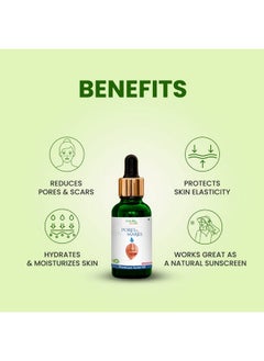 نيتشر شور زيت الوجه الفاخر من Pores And Marks لعلاج مسام البشرة وعلامات التمدد والخطوط الدقيقة (عبوة واحدة، 30 مل)  - Image 2