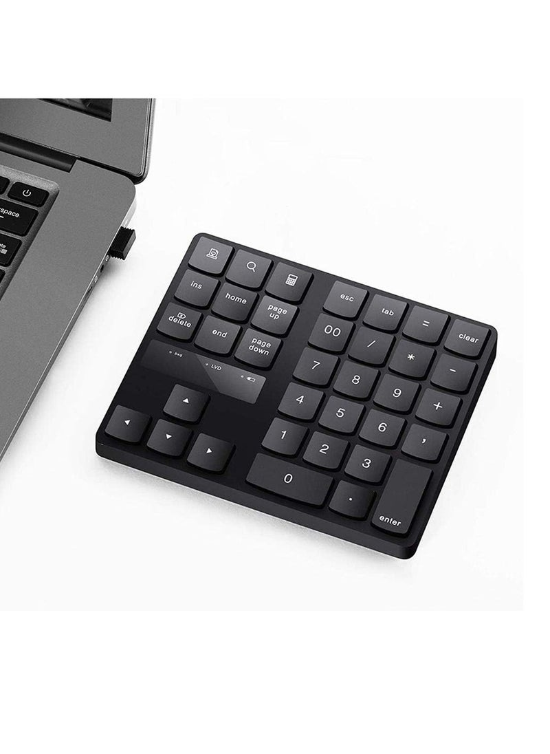 General - USB Numeric Keypad Portable Slim Mini Number Pad for Laptop Desktop PC Full Size - axGear - Image 1