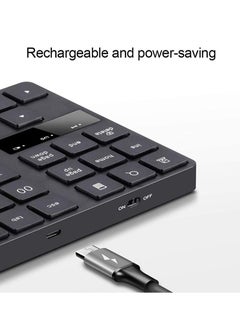 General USB Numeric Keypad Portable Slim Mini Number Pad for Laptop Desktop PC Full Size - axGear  - Image 3
