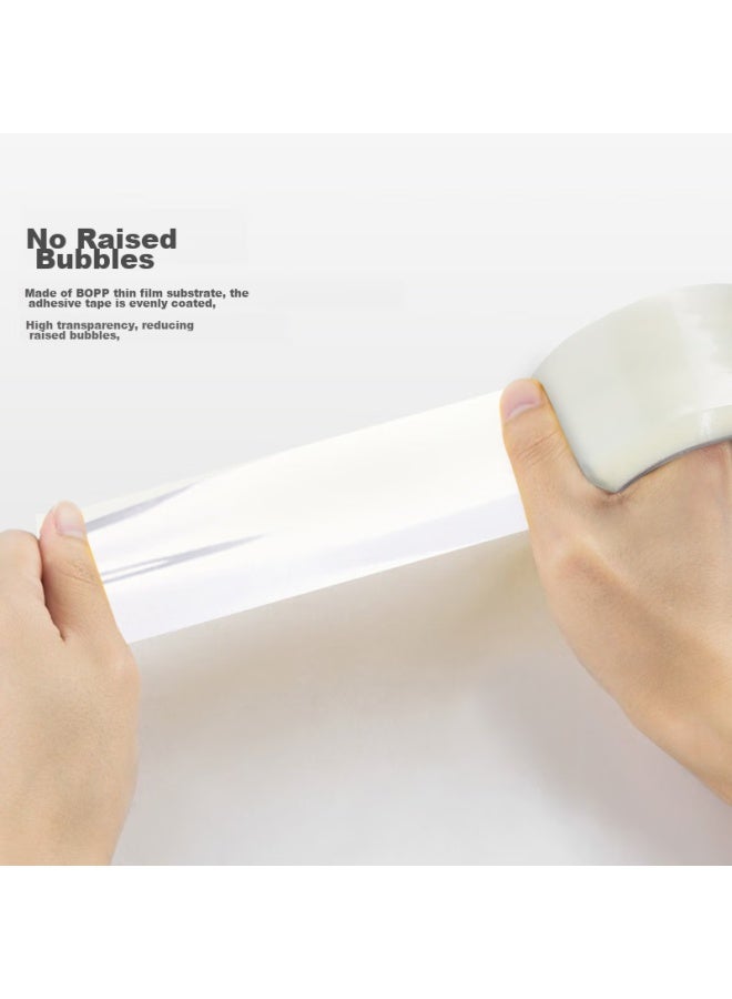 Tango High Transparency Tape, 45mm*100m*6 Rolls, 45um High Adhesion, Sealing Tape, Express Packaging, Logistics, Warehouse Workshop, Enterprise Supplies - Image 5