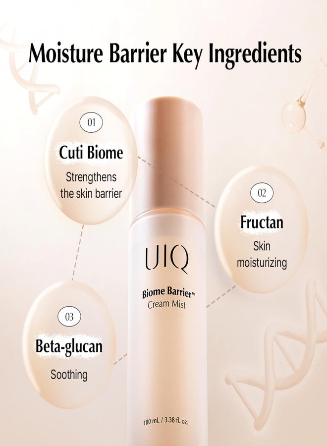 UIQ Biome Barrier Cream Mist - Facial Barrier Mist for Hydration & Skin Barrier Repair, Microbiome-Based Korean Skin Care, 3.38 fl oz - Image 4