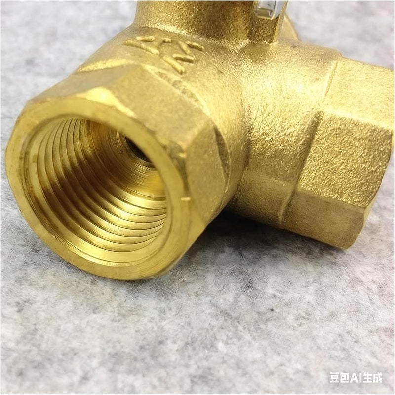 صمام الكرة النحاسي ثلاثي الاتجاه من النوع T لتحويل مدخل أنابيب المياه DN20 - Image 3