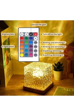 Angmei Northern Lights Projector - Rotating Ocean Wave Projector,Flame Atmosphere Light Starry Sky Projector, 16 Colors Changing Water Wave Lamp with Remote for Bedroom, Kids Room, Party, Bars, Game Rooms (Ocean Wave)  - Image 1