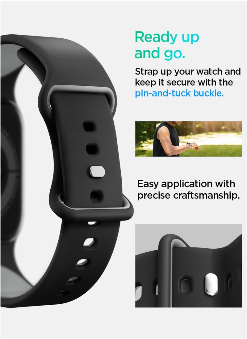 Spigen Nano Pop Apple Watch Band for Apple Watch Series 10 42mm, Series 9/8/7 41mm, SE2/SE/6/5/4 40mm, 3/2/1 38mm Adjustable Loop Strap - Blackberry Sesame  - Image 5
