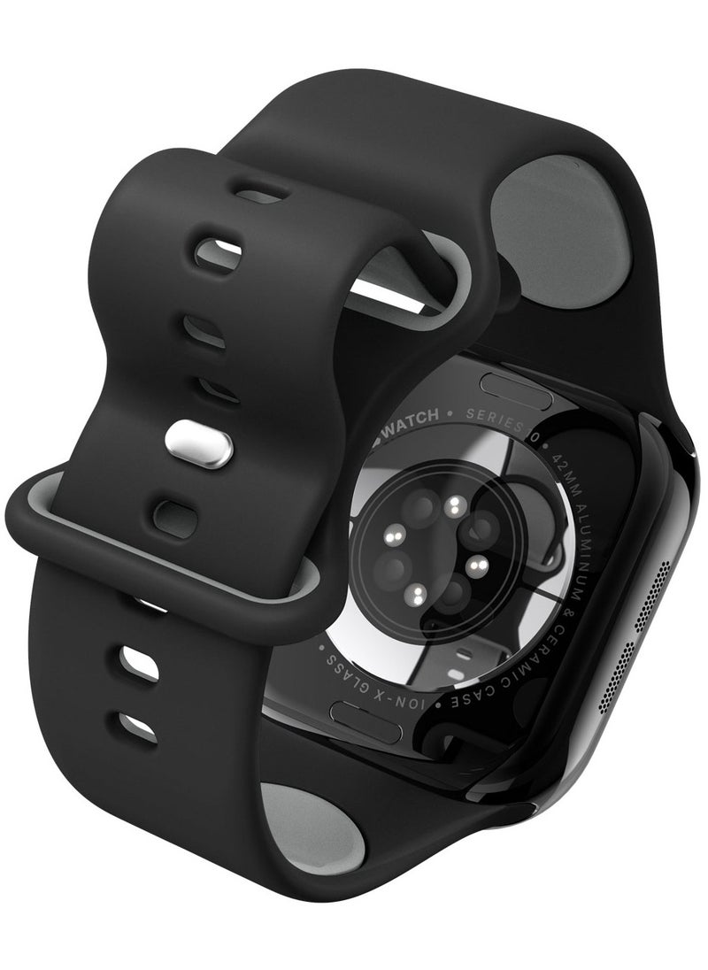 Nano Pop Apple Watch Band for Apple Watch Series 10 42mm, Series 9/8/7 41mm, SE2/SE/6/5/4 40mm, 3/2/1 38mm Adjustable Loop Strap - Blackberry Sesame