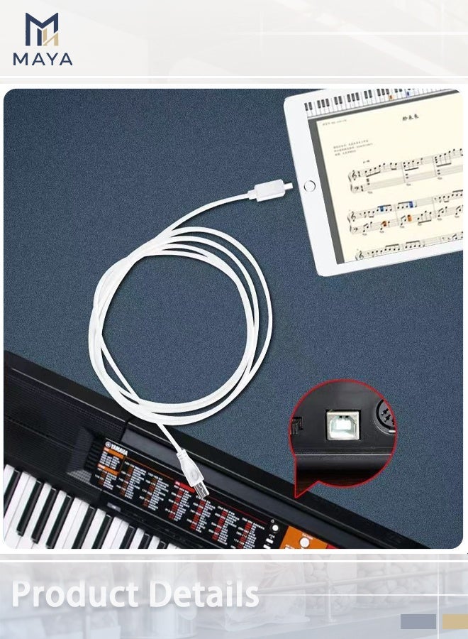 Maya USB C to USB B Printer Cable 1M, Type C to USB B port Printer Cable for MacBook Pro, Air,huawei,xiaomi laptop,and other Computer with C-port ,Type-C port device,Printer port device - Image 5