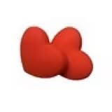 Jinshining Red Heart Shape The Heart Shape Tennis Racket Vibration Dampener Soft Silicon Racket Dampener Cartoon Shape Tennis Racquet Shock Absorbers Tennis Racket for Racquetball - Image 3