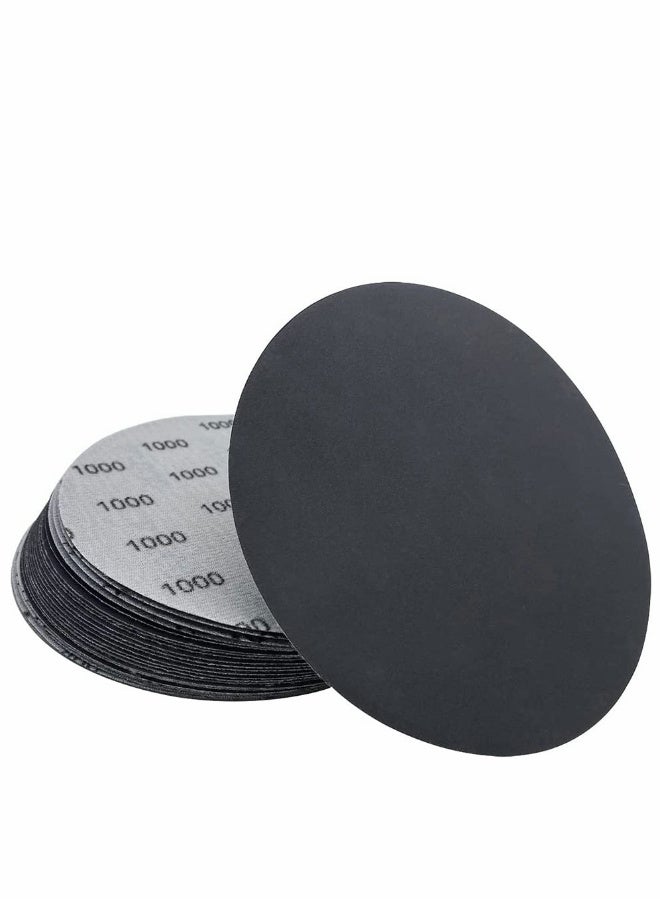 1000 Grit Wet Dry Sandpaper, 25 PCS 6 Inch Sanding Discs with Hook and Loop Back, Premium Silicon Carbide Abrasive Polishing Sandpaper Pads for Auto, Wood or Metal Polishing  - Image 1