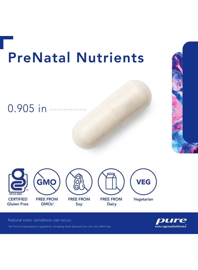 Pure Encapsulations Prenatal Nutrients ; Multivitamin Supplement To Support Pregnancy Lactation And Maternal Health* ; 60 Capsules - Image 5