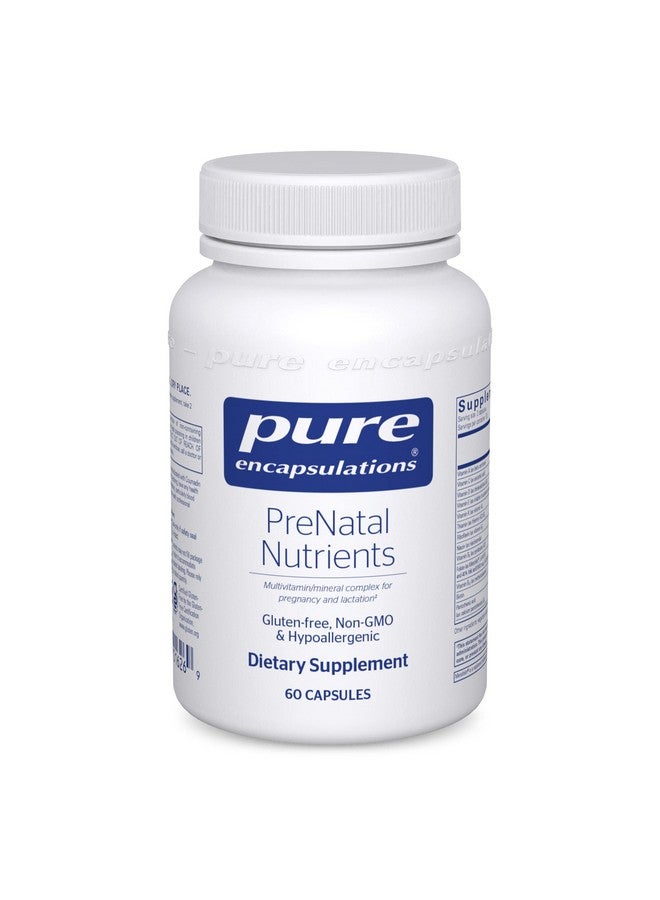 Pure Encapsulations Prenatal Nutrients ; Multivitamin Supplement To Support Pregnancy Lactation And Maternal Health* ; 60 Capsules - Image 1