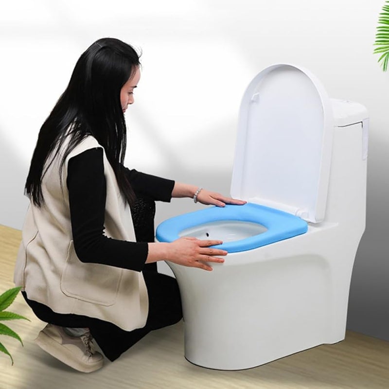 GANAZONO 8pcs Disposable Toilet Seat Covers Elastic Breathable for Home and Outdoor Use - Image 4