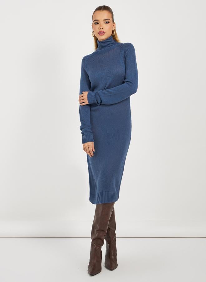 Styli Turtleneck Knit Dress  - Image 1
