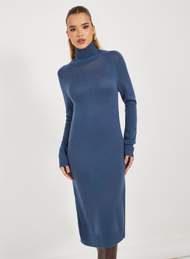 Styli Turtleneck Knit Dress  - Image 2