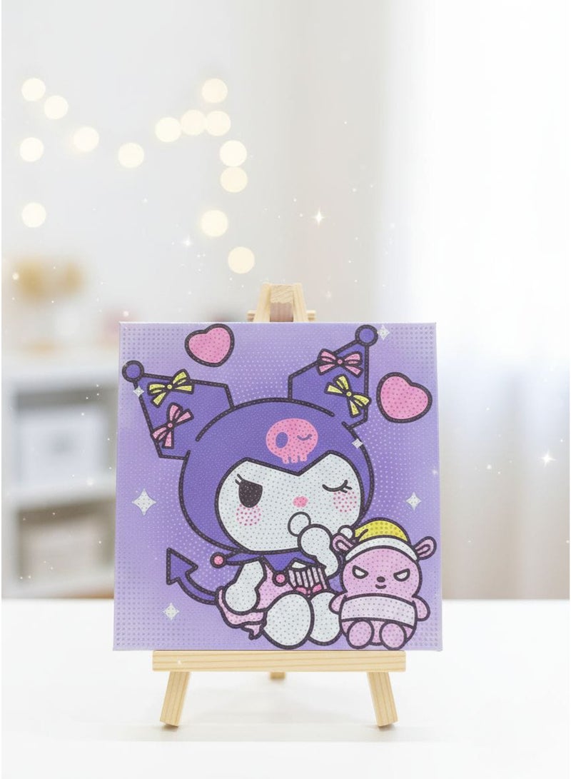 Diamond embroidery painting - Cute design of the character "Kirumi" 🎀 Size: 30 x 30 cm Attractive colors suitable for girls - Fun and safe for entertainment Enhances creativity and fine motor skills - Suitable as a decoration or a special gift