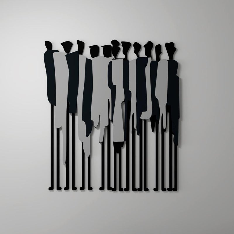 Marktna Wooden decorative sculpture with a design of people - Image 2