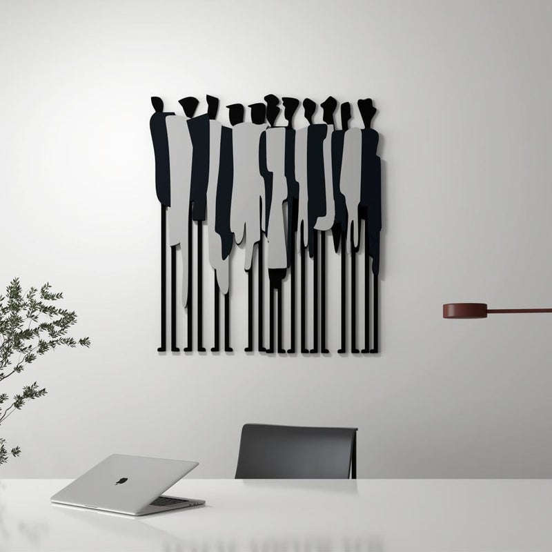 Marktna Wooden decorative sculpture with a design of people - Image 1