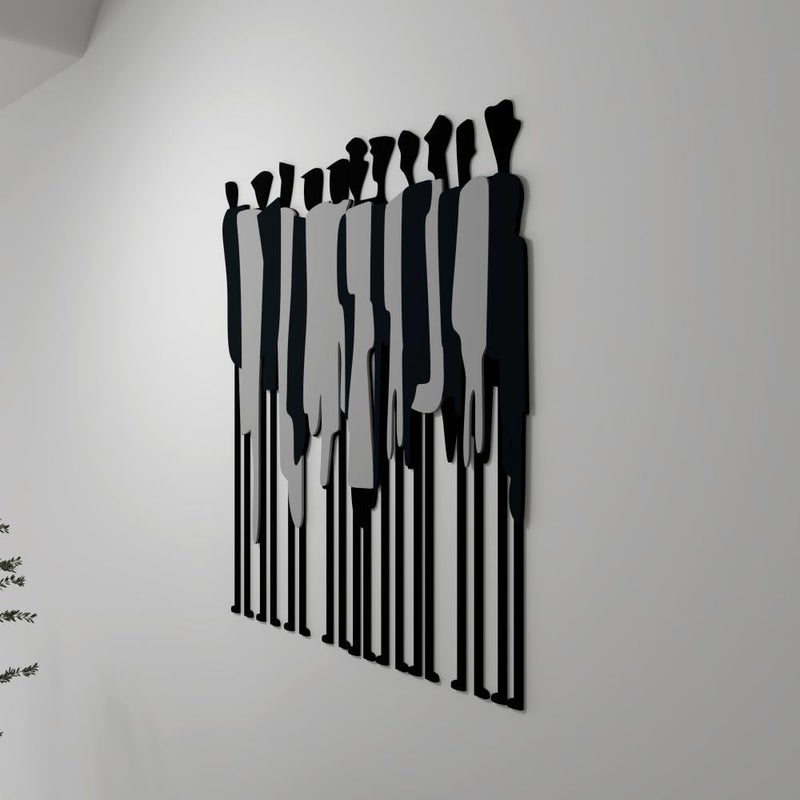 Marktna Wooden decorative sculpture with a design of people - Image 3