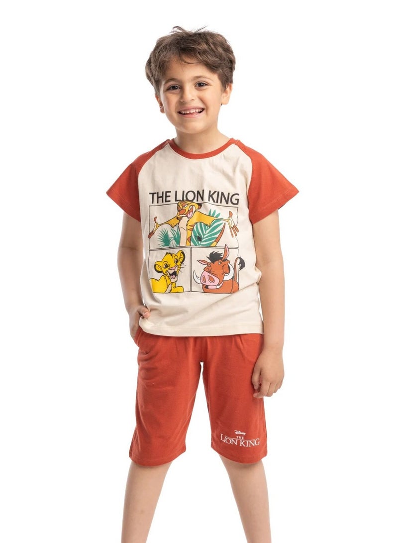 Cute Baby Boy Pajama Set with Simba from The Lion King Print for 1-Year-Old Toddlers Soft & Comfortable Sleepwear Outfit for Everyday Use - Image 2