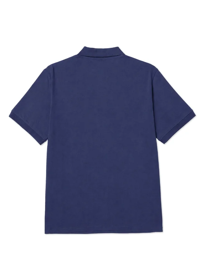 Caterpillar CAT Men’s Jersey Logo Polo T Shirt – 100% Cotton Peached Fabric – Split Droptail Hem – High‑Density Chest Print