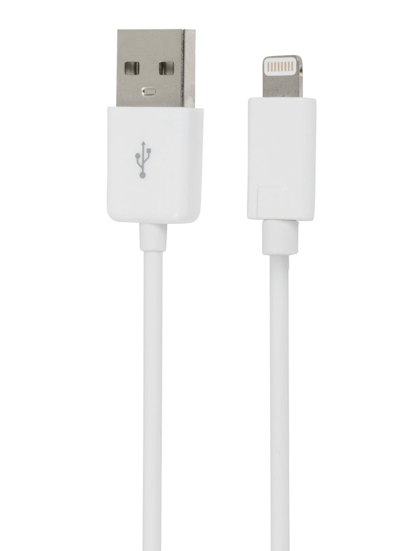 كابل Lightning إلى USB (1م) أبيض - Image 2