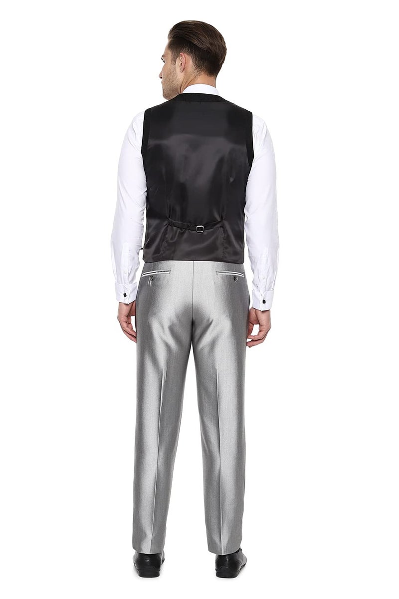 Van Heusen Men's Slim Fit Notch Lapel Lapel Suit (VHSUCSLPF9616140_Grey_40) - Image 3