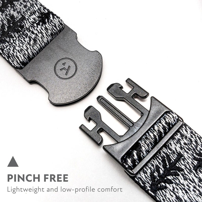Arcade The Original Unisex Adventure Belt, Heavy Duty Elastic Webbing, Non-Metal Travel Friendly Buckle, Heather Black/Hinterland - Image 2