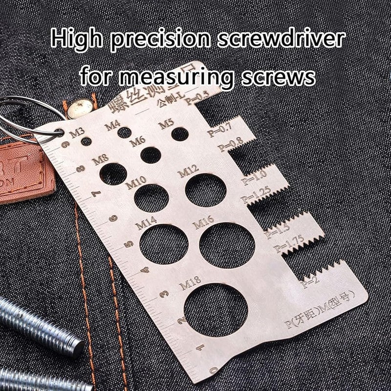High Accuracy Steel Screw Pitch Gauge Tool For Engineers Mechanics - Image 3