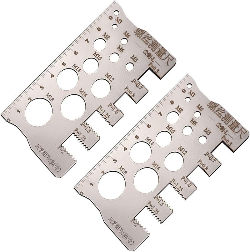 High Accuracy Steel Screw Pitch Gauge Tool For Engineers Mechanics - Image 2