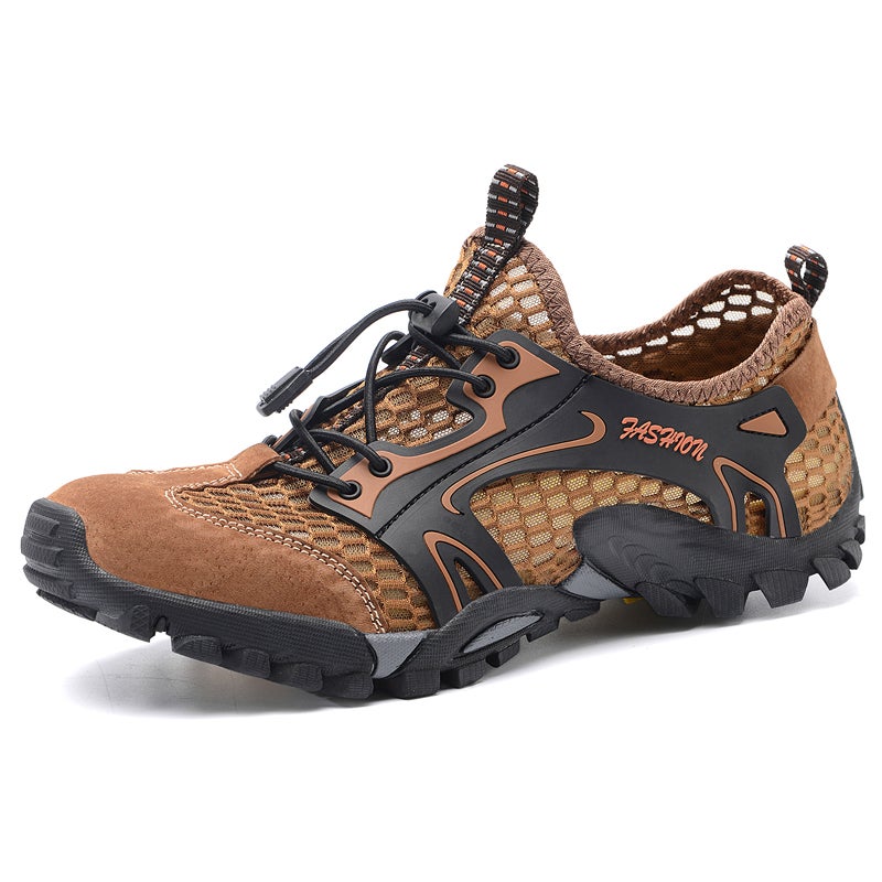 Sandals Men'S Shoes Summer Beach Casual Tracing Shoes Outdoor Breathable Mountaineering Shoes Trendy Mesh Breathable Teenage Shoes - Image 1
