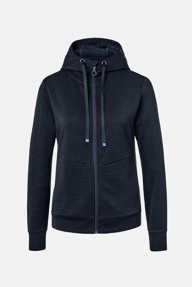 Tchibo هودي نسائي بأكمام طويلة وسحب، رمادي داكن - Image 2