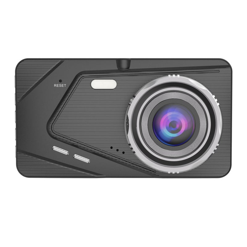 كاميرا مراقبة السيارة 1080P Dash Camera مسجلة للخلف والامام بشاشة 4 بوصة وحجرة رؤية ليلية 170° تدعم الرؤية الليلية وWDR والتسجيل الدوري ومشرف موقف السيارة ومستشعر G - Image 3
