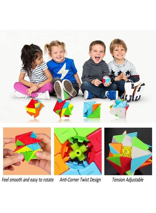 ECVV Special Shaped 3X3 Speed Cubes Unique Design Magic Cube with Fast and Smooth Rotation Magic Cube Puzzle Toys for Kids and Adults - Image 1