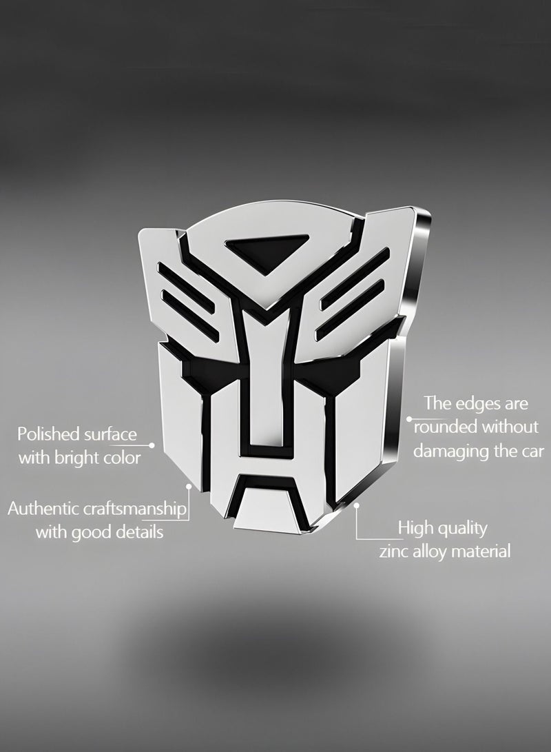 TRANSFORMERS 1Pair 3D Metal Transformers Emblem Car Sticker Car Badge Decal,3D Dimensional Car Logo Sticker,Transformers Zinc Alloy Emblems for Automotive,Car Decoration - Image 2
