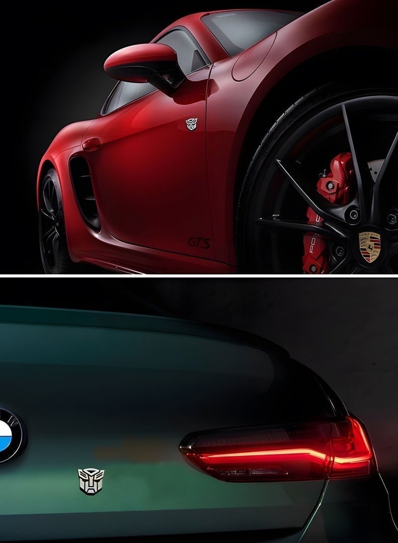 TRANSFORMERS 1Pair 3D Metal Transformers Emblem Car Sticker Car Badge Decal,3D Dimensional Car Logo Sticker,Transformers Zinc Alloy Emblems for Automotive,Car Decoration - Image 5