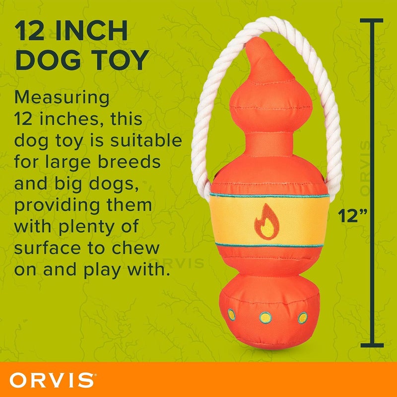 Orvis Pet Bark After Dark Lantern Tug Toy for Dogs | Durable Squeaky Dog Tug Toy - Extra Durable with Double Stitching, Mesh Lining, Squeaker and Rope Handle - Ideal for Medium to Large Breeds - Image 4