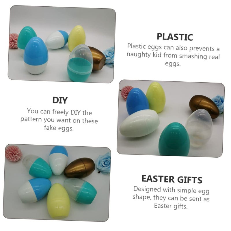 2Pcs Plastic Fillable Easter Eggs Twisted For Easter Party Decoration And Crafts - Image 4
