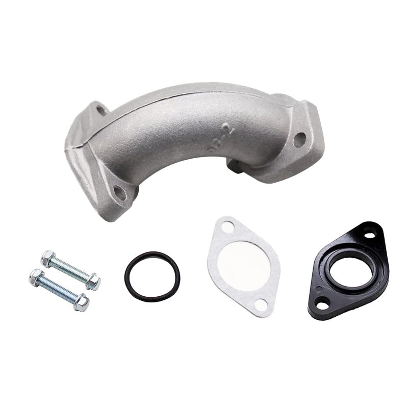 PRO BAT 26MM Intake Manifold Pipe Gasket Spacer Screw Kit for 110cc 125cc 140cc 150cc 160cc Pit Dirt Bike ATV Lifan YX SSR Coolster 562 FA Silver