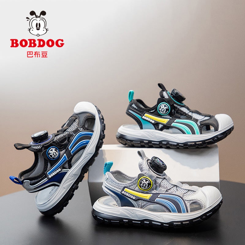 Babudou Kidsren'S Toe-Toe Sandals Boys Summer Beach Shoes 2025 Non-Slip Soft Sole Medium And Large Kidsren'S Sports Sandals - Image 2