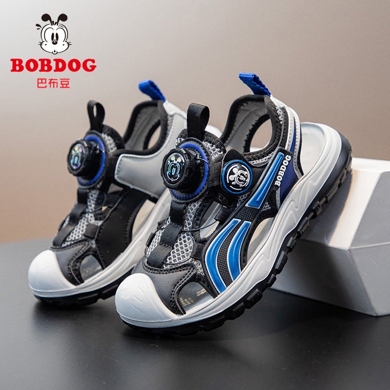 Babudou Kidsren'S Toe-Toe Sandals Boys Summer Beach Shoes 2025 Non-Slip Soft Sole Medium And Large Kidsren'S Sports Sandals - Image 5