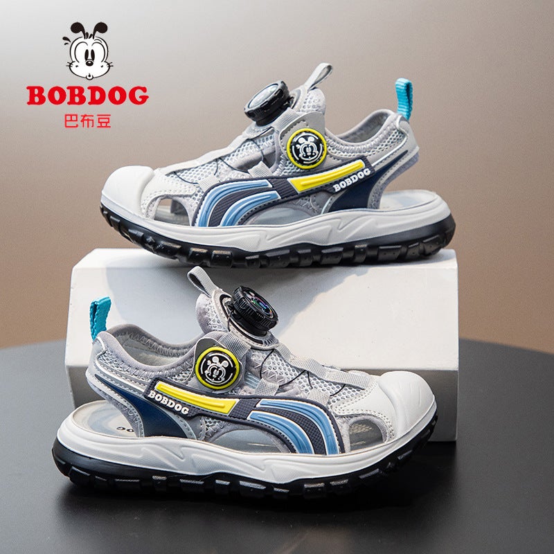 Babudou Kidsren'S Toe-Toe Sandals Boys Summer Beach Shoes 2025 Non-Slip Soft Sole Medium And Large Kidsren'S Sports Sandals - Image 3