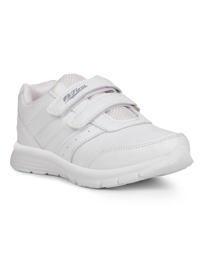 Bata Boys Velcro School Shoes - White (13 UK) (3391549) - Image 2
