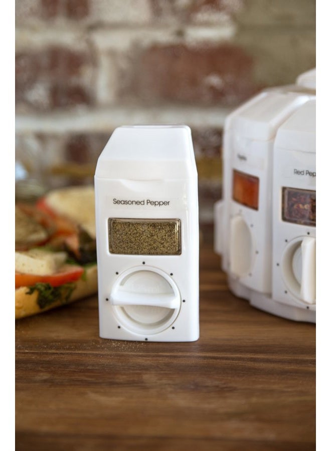 KitchenArt 25000 Select-A-Spice Auto-Measure Carousel Professional Series, White - Image 3