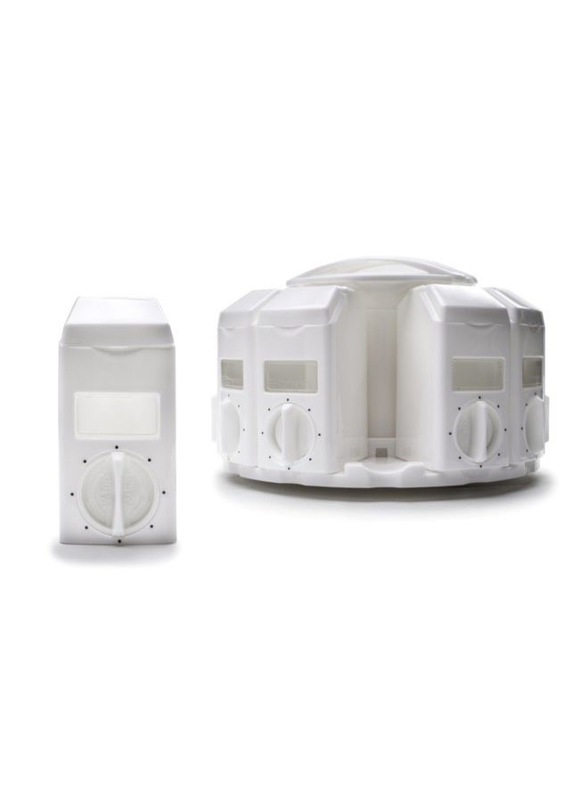 KitchenArt 25000 Select-A-Spice Auto-Measure Carousel Professional Series, White - Image 5