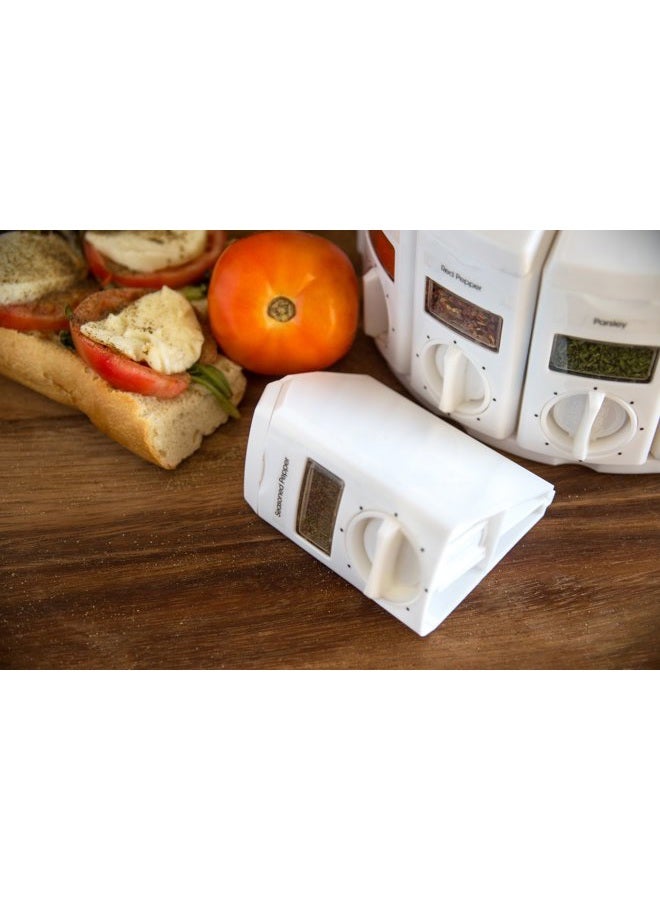 KitchenArt 25000 Select-A-Spice Auto-Measure Carousel Professional Series, White - Image 4