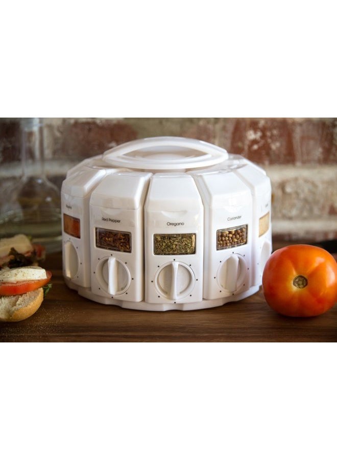 KitchenArt 25000 Select-A-Spice Auto-Measure Carousel Professional Series, White - Image 2