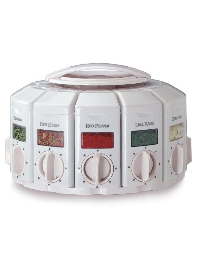 KitchenArt 25000 Select-A-Spice Auto-Measure Carousel Professional Series, White - Image 1