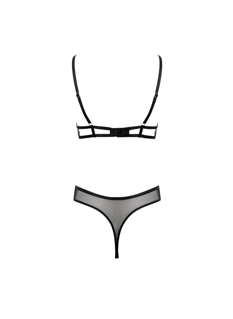 BLUEBELLA - Mesh Detailed Wired Bodysuit - Image 1