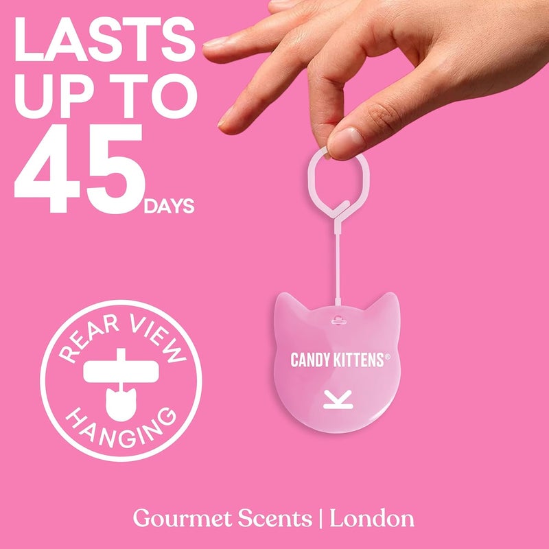 Candy Kittens Eton Mess Hanging Car Air Freshener - 45 Day Long Lasting Fragrance - Image 2