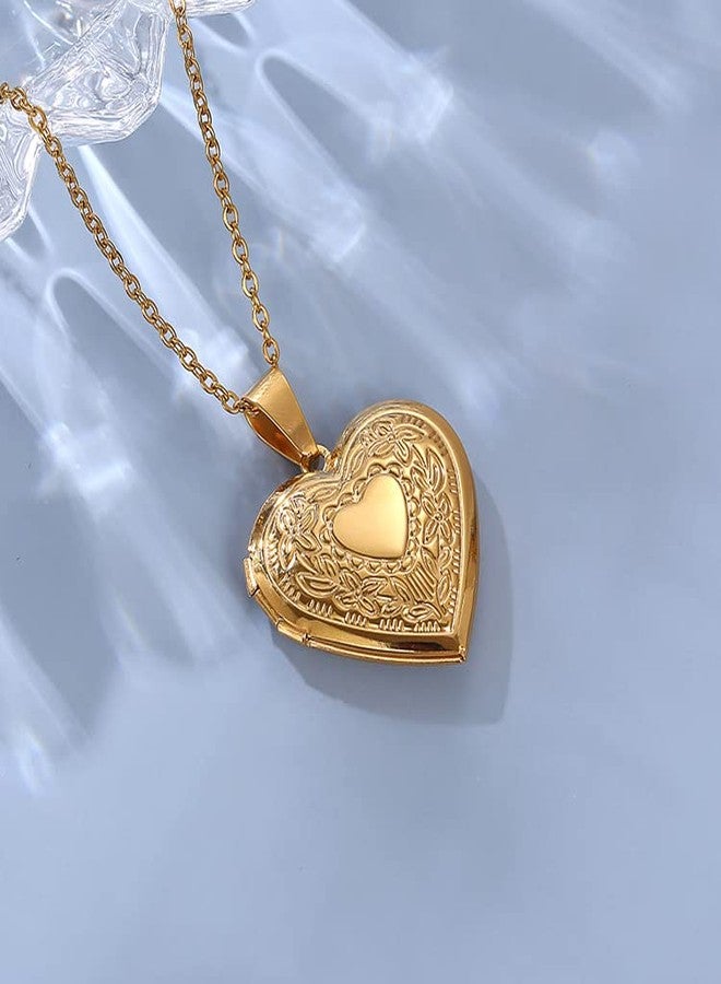 GOHO Photo Heart Pendant Locket With Chain for Women - Image 5