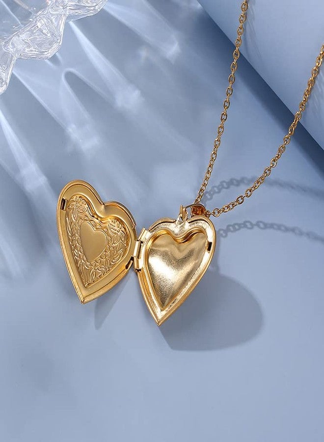 GOHO Photo Heart Pendant Locket With Chain for Women - Image 2